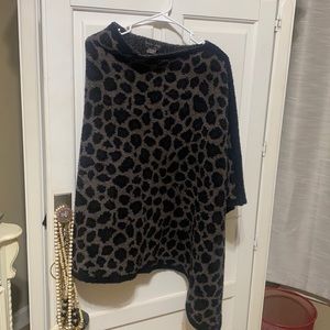 Barefoot Dreams Leopard Poncho
